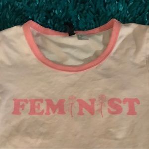 Pink Divided Feminist Shirt